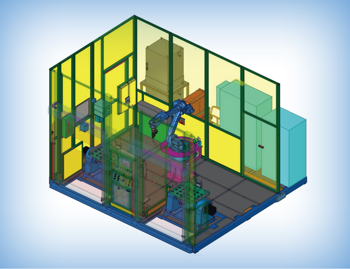 Double Axis Double Station Weld Cell